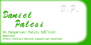 daniel palcsi business card